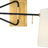 Hand-Rubbed Antique Brass and Black with Linen Shade