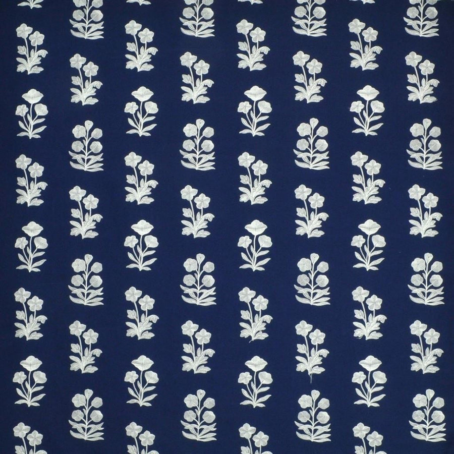 Blue Grotto Embroidery Tyg