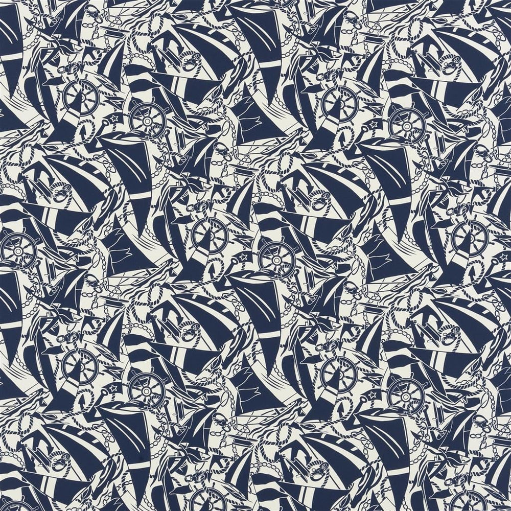Boatyard Blue — Ralph Lauren Home tyg