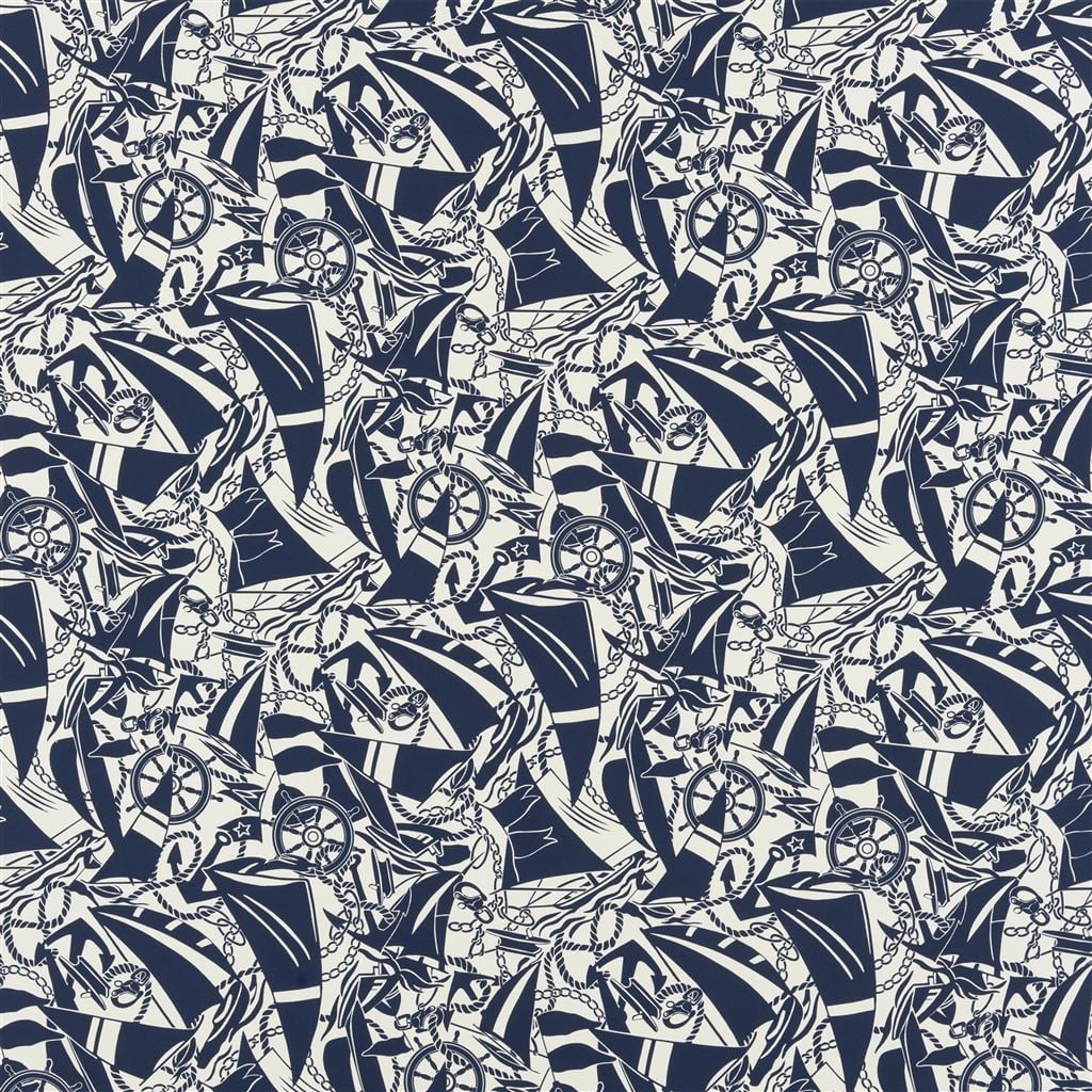 Boatyard Blue — Ralph Lauren Home tyg