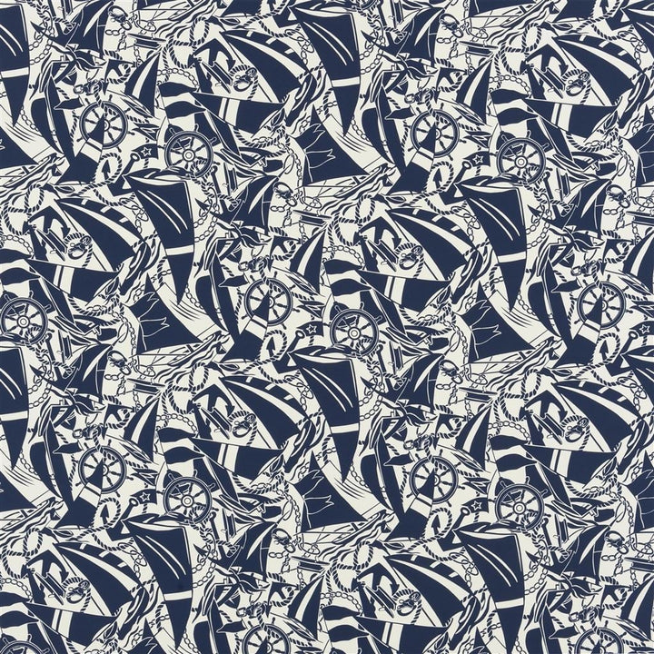 Boatyard Blue — Ralph Lauren Home tyg