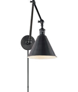 Boston Functional Double Arm Library Light Wall Light — Chapman & Myers for Visual Comfort & Co. — Bronze