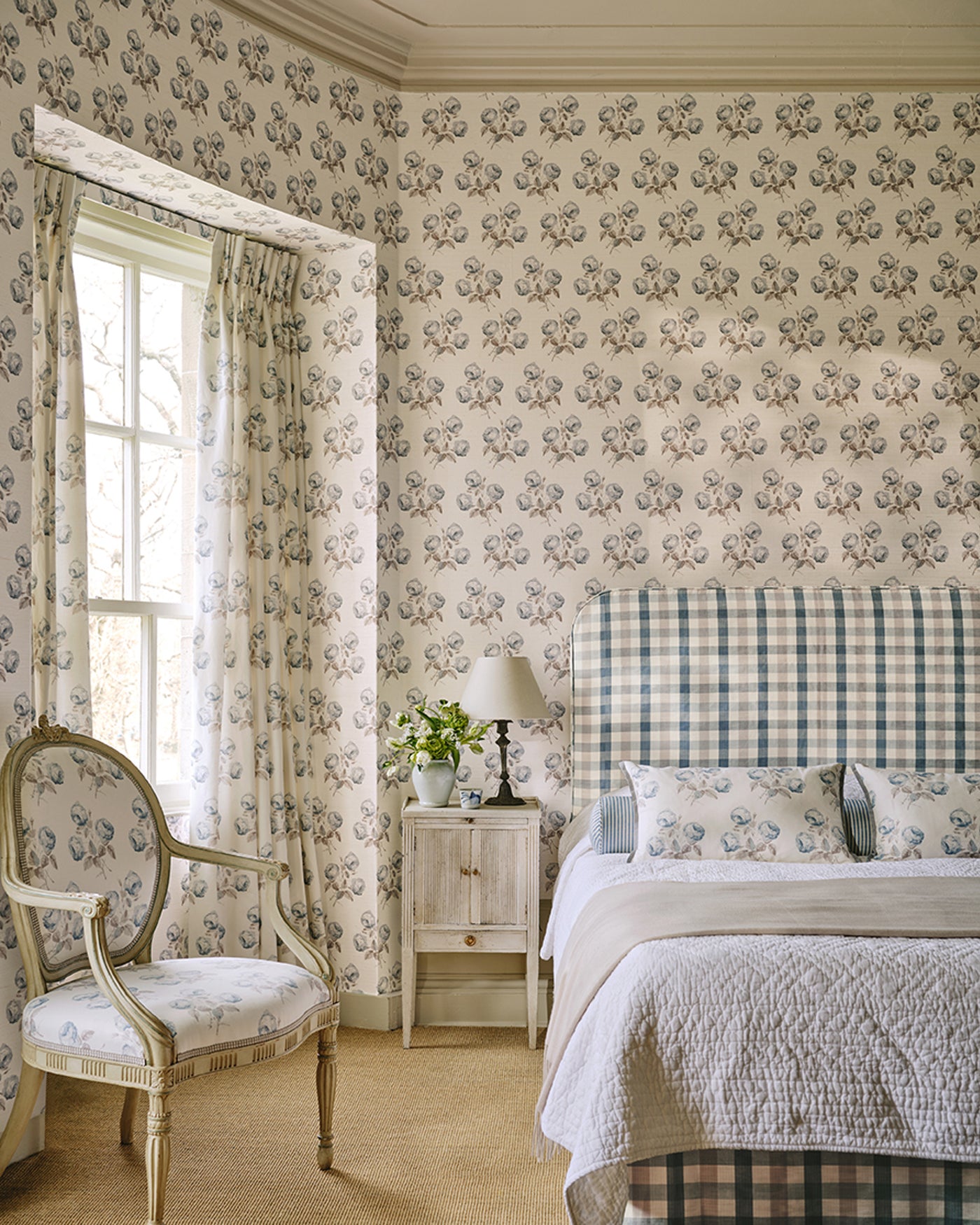 Bowood — Colefax & Fowler tapet, miljöbild