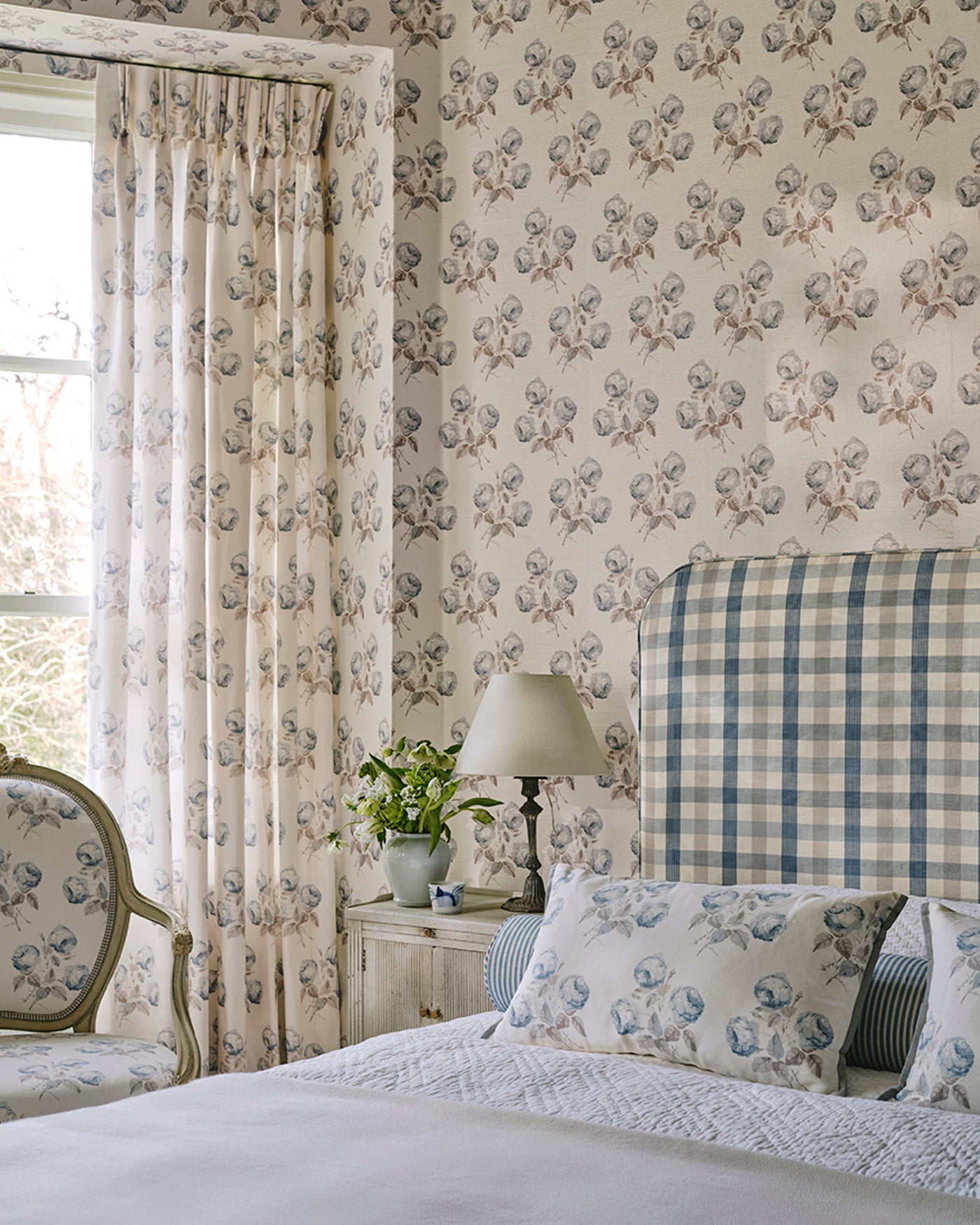 Bowood — Colefax & Fowler tapet, miljöbild