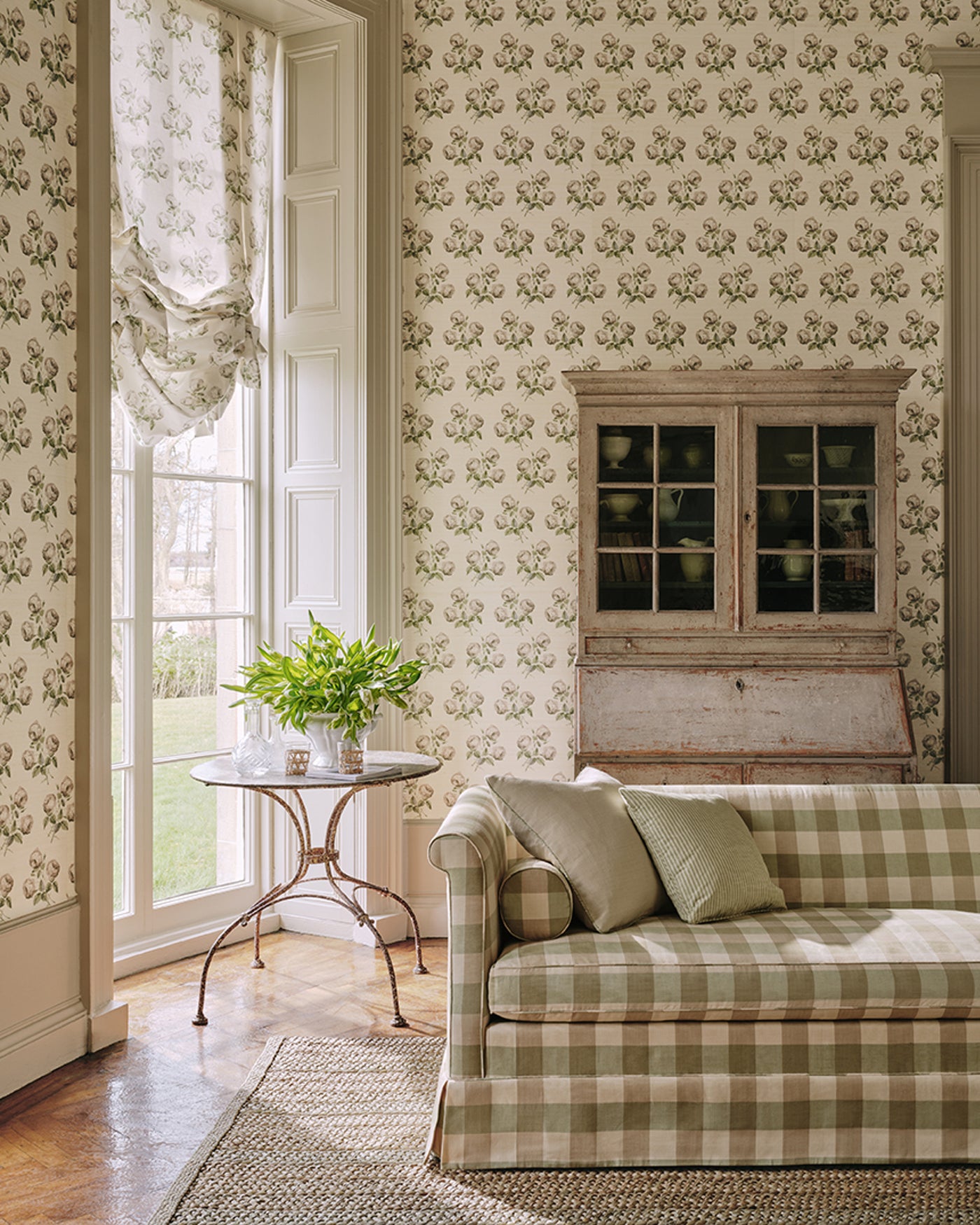 Bowood — Colefax & Fowler tapet, miljöbild