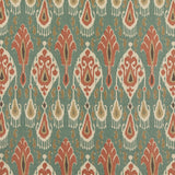 Ikat Bokhara Tyg Teal — G P & J Baker