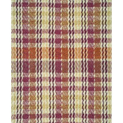 Kingston Plaid M Tyg — Brunschwig & Fils Madder/Terra Cotta/ Maize