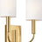Burnished Brass with Linen Shades