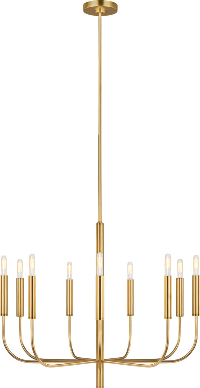Brianna Medium Takkrona — Ellen DeGeneres for Visual Comfort & Co. — Burnished Brass with No Option