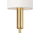 Burnished Brass with Linen Shade