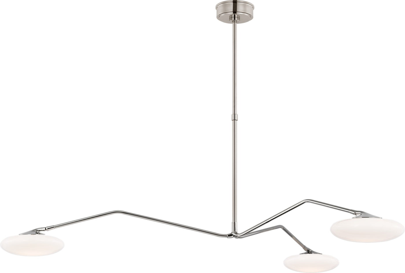 Brindille Extra Large Three Light Takkrona Polished Nickel