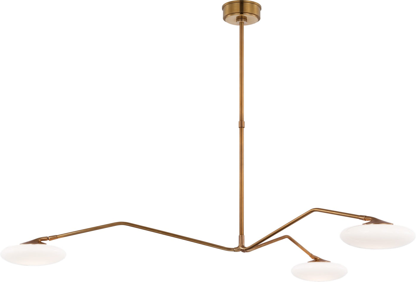 Brindille Extra Large Three Light Takkrona Soft Brass