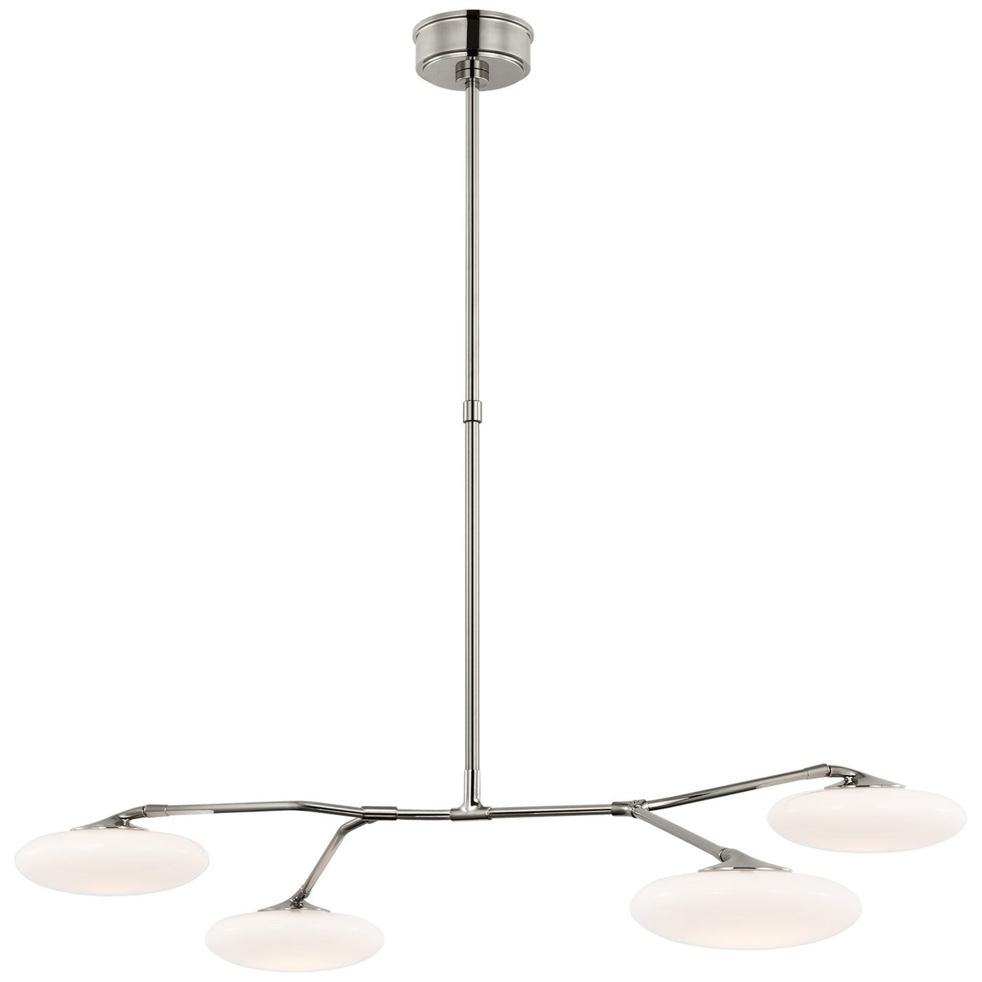 Brindille Large Four Light Takkrona Polished Nickel