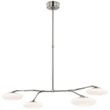 Brindille Large Four Light Takkrona Polished Nickel