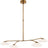 Soft Brass with White Glass