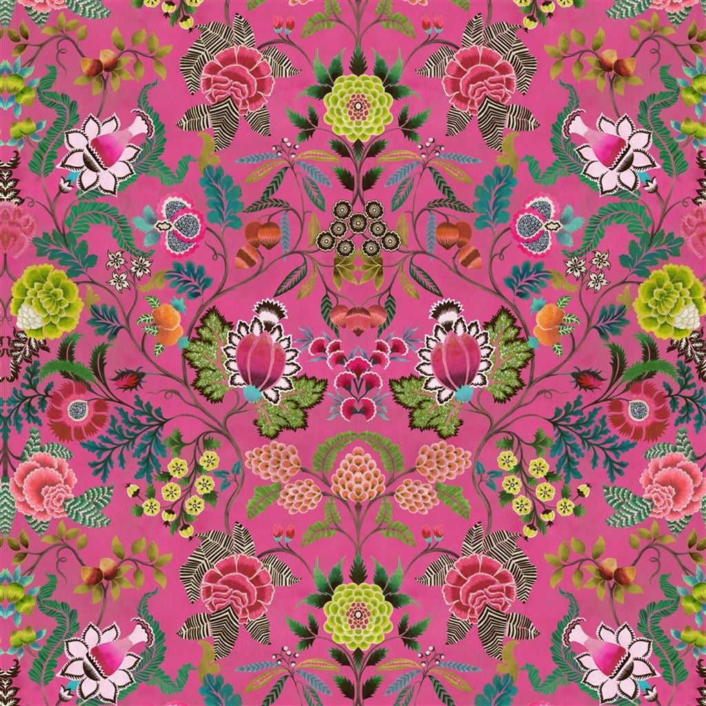 Brocart Decoratif Cerise — Designers Guild tapet