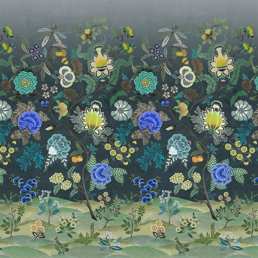 Brocart Decoratif Indigo Tapet — Designers Guild