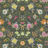 Brocart Decoratif Velours Olive — Designers Guild tapet