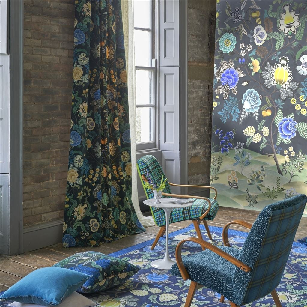 Brocart Decoratif Velours Tyg — Designers Guild i miljö