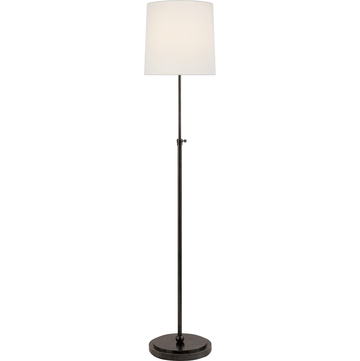 Bryant Golvlampa — Thomas O'Brien for Visual Comfort & Co. — Bronze with Linen Shade