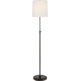Bryant Golvlampa — Thomas O'Brien for Visual Comfort & Co. — Bronze with Linen Shade