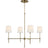 Hand-Rubbed Antique Brass with Linen Shades