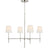 Polished Nickel with Linen Shades