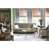 Ovalt Buckingham soffbord i mahogny