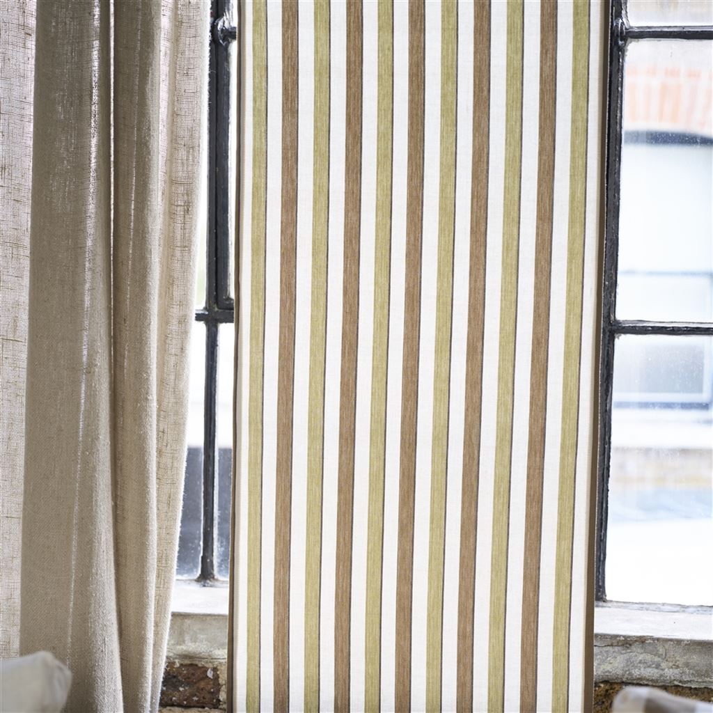 Burlington Stripe Tyg — Designers Guild i miljö
