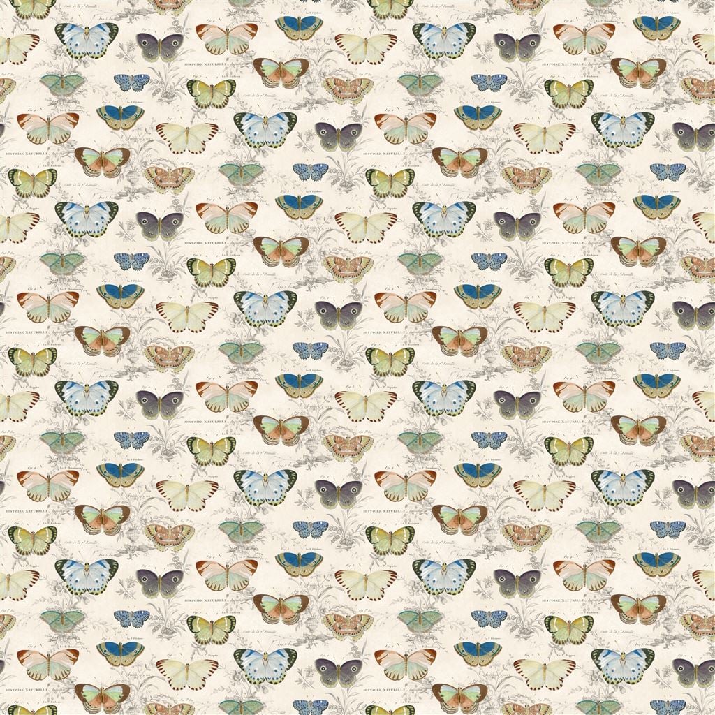 Butterfly Studies Parchment — Designers Guild tyg