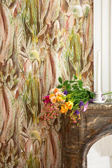 Calathea room setting — Pierre Frey wallpaper