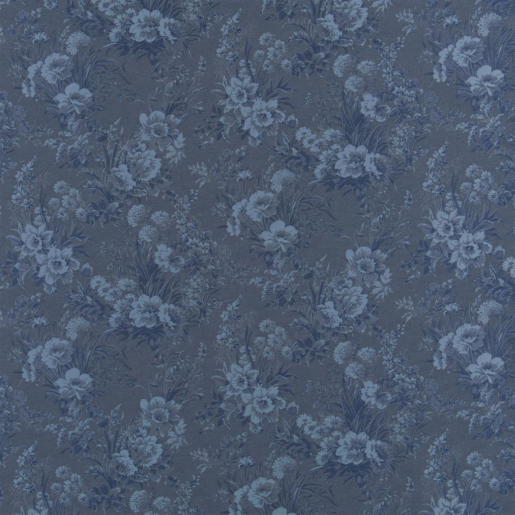 Callais Floral Cyanotype — Ralph Lauren Home tyg