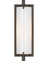 Calliope Vägglampa Short — Thomas O'Brien for Visual Comfort & Co. — Bronze with White Glass