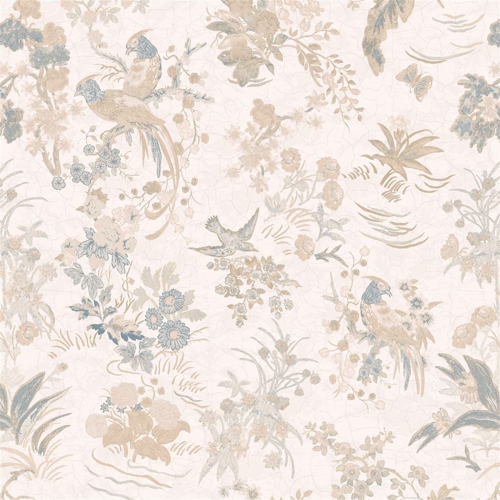 Campbell Floral Nacre — Ralph Lauren Home tyg