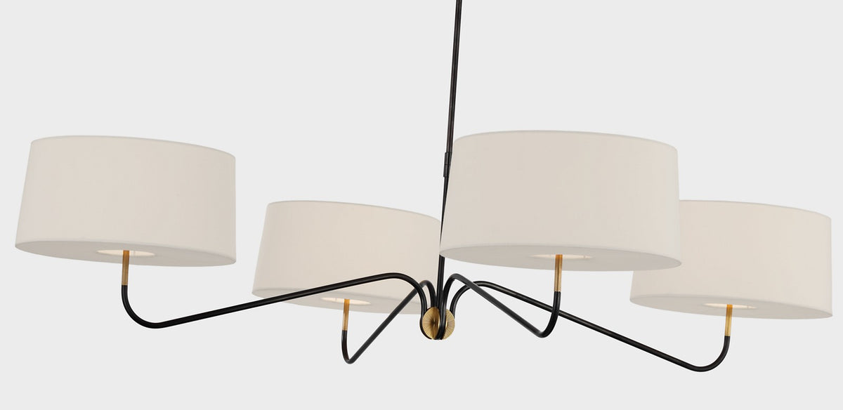 Canto Grande Four Arm Chandelier — Thomas O'Brien for Visual Comfort & Co. detail