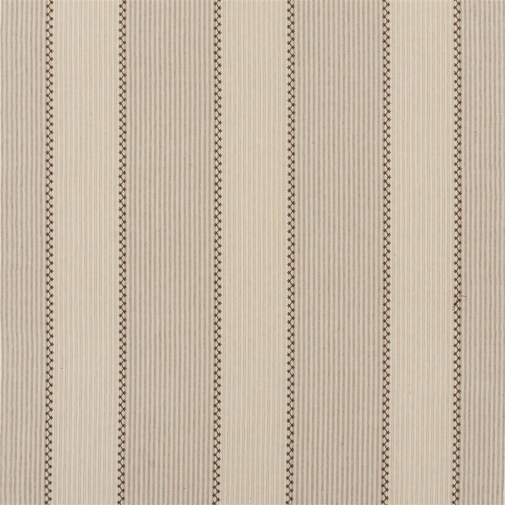 Carleigh Embroidered Ticking Tumbleweed — Ralph Lauren Home tyg
