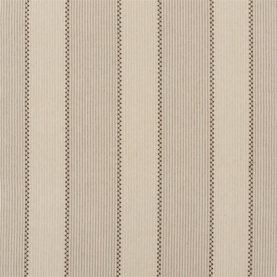 Carleigh Embroidered Ticking Tyg