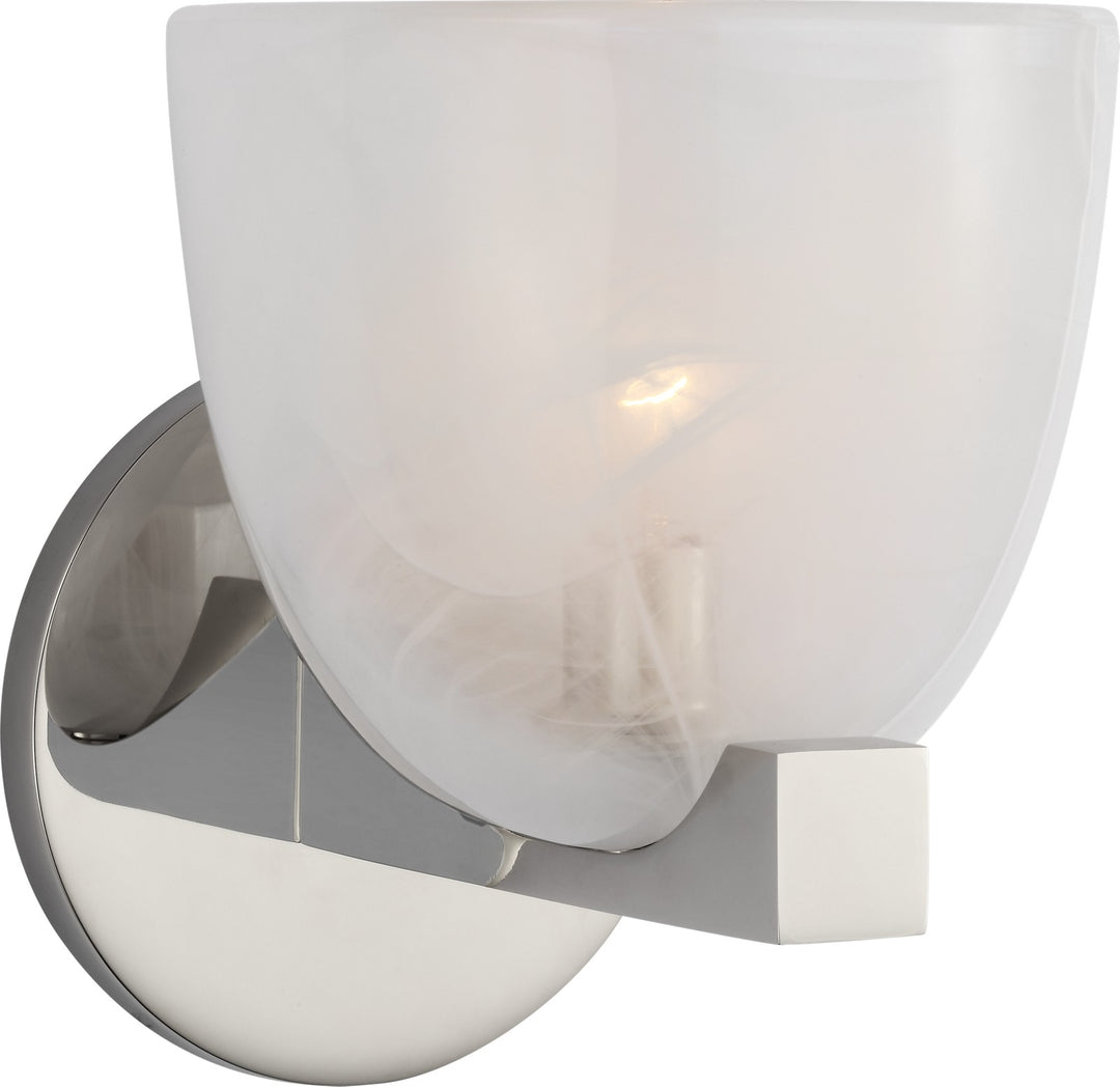 Carola Single Vägglampa Polished Nickel