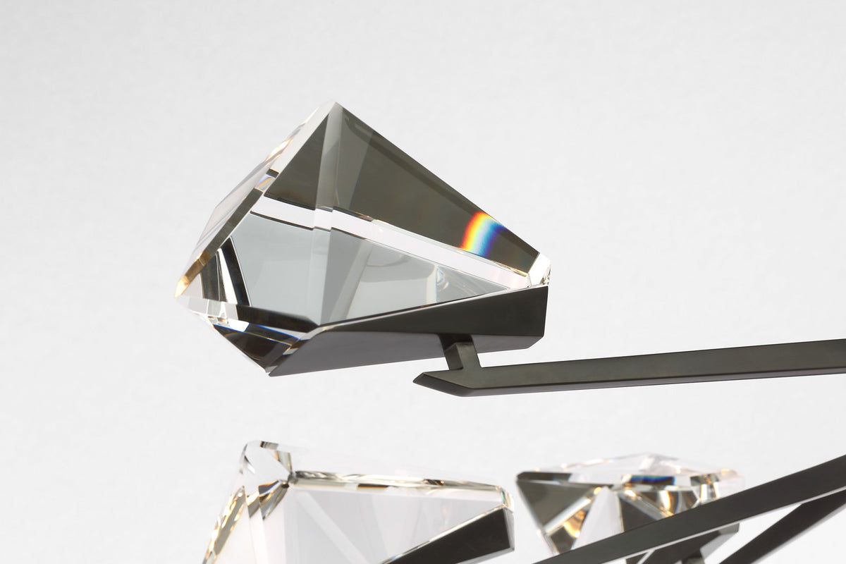 Carraig 52" 5 Light Takkrona — Waterford for Visual Comfort & Co. — Bronze with Clear Crystal detaljbild