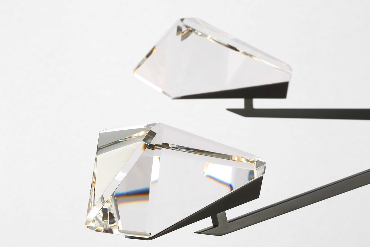 Carraig 52" 5 Light Takkrona — Waterford for Visual Comfort & Co. — Bronze with Clear Crystal detaljbild
