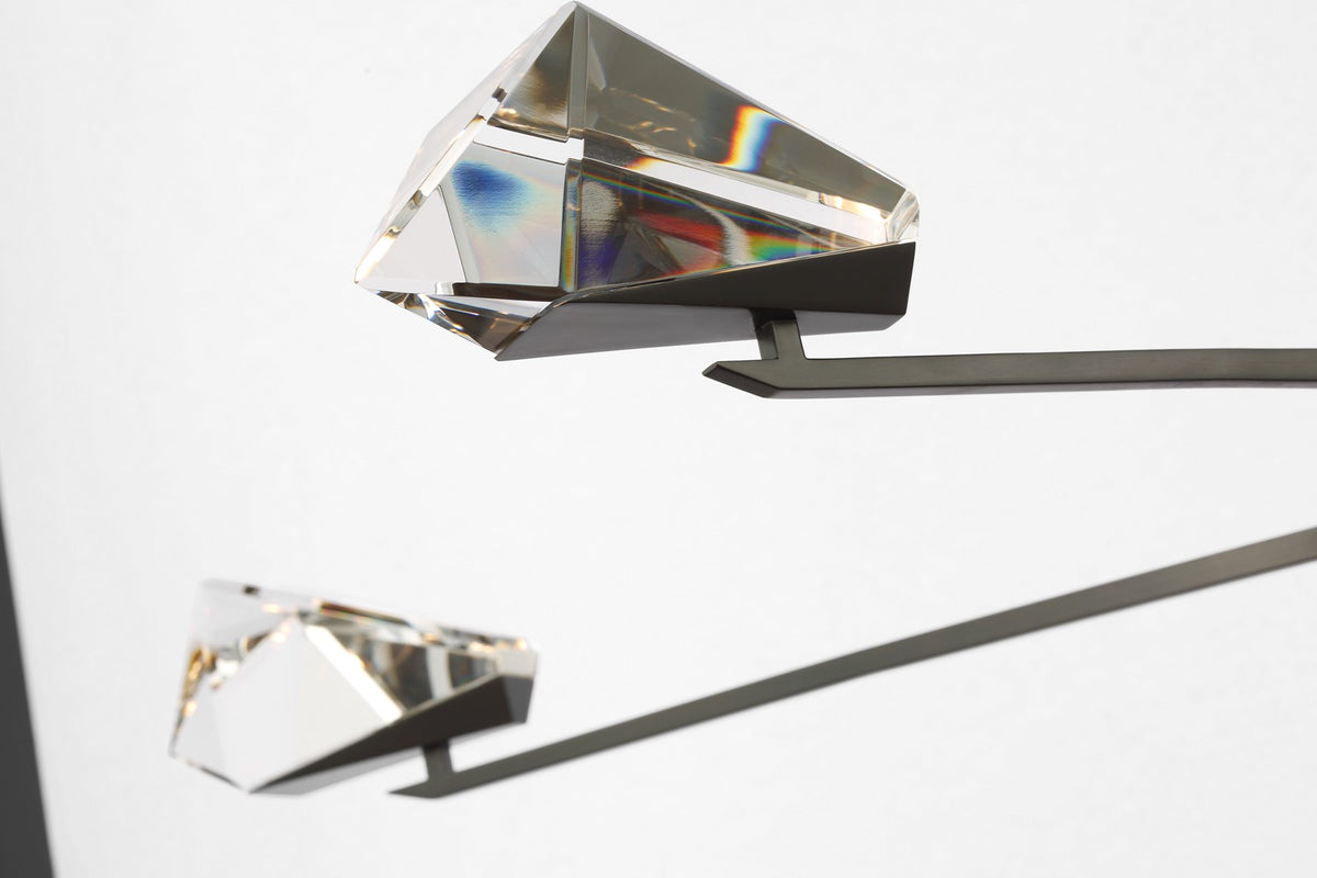 Carraig 63" 7 Light Takkrona — Waterford for Visual Comfort & Co. — Bronze with Clear Crystal detaljbild