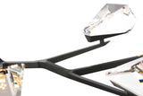 Carraig 63" 7 Light Takkrona — Waterford for Visual Comfort & Co. — Bronze with Clear Crystal detaljbild