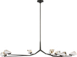 Carraig 63" 7 Light Takkrona — Waterford for Visual Comfort & Co. — Bronze with Clear Crystal
