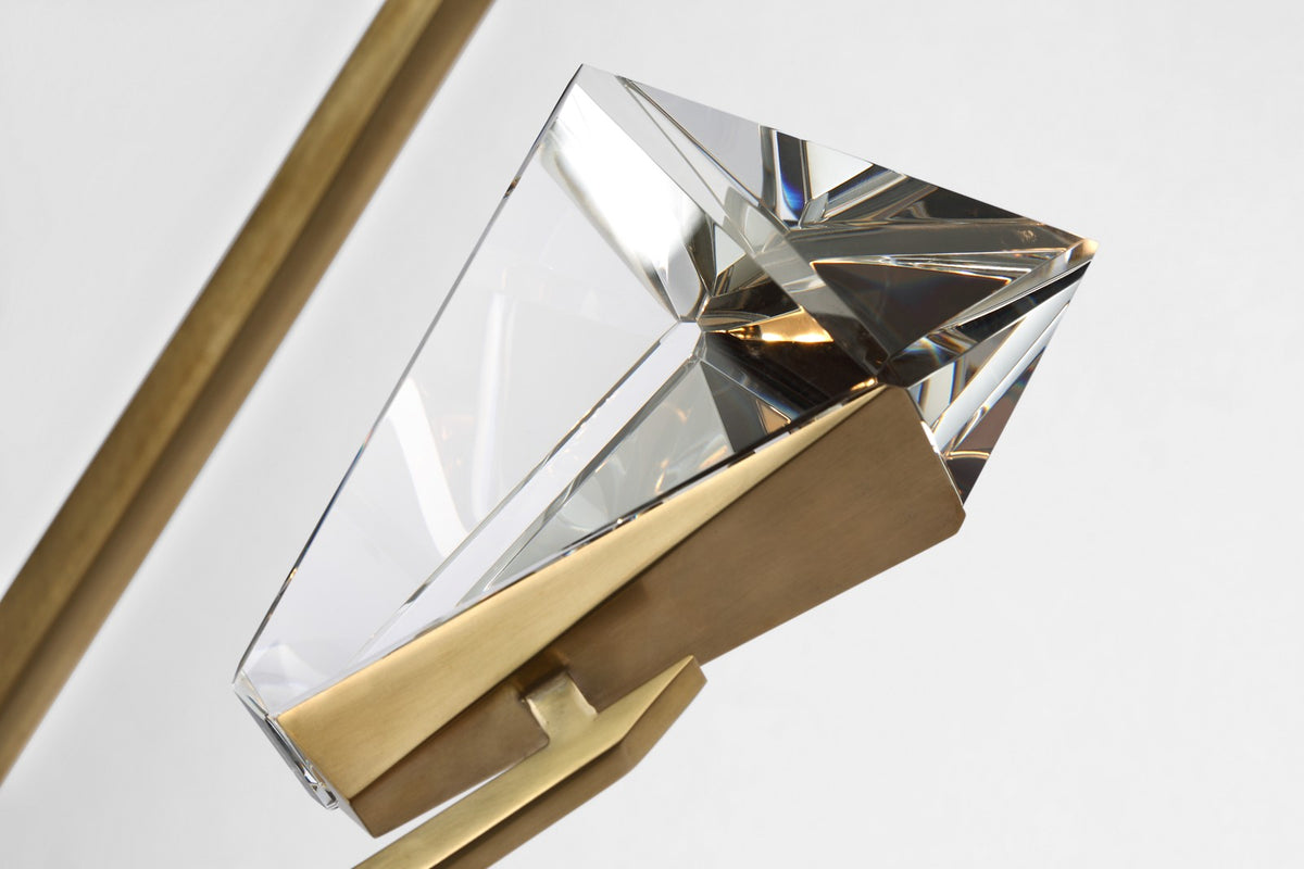 Carraig 63" 7 Light Takkrona — Waterford for Visual Comfort & Co. — Natural Brass with Clear Crystal detaljbild