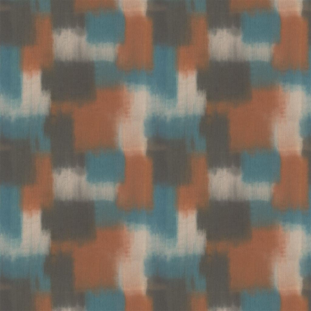 Carres Ombres Terracotta — Designers Guild tyg