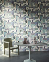 Castellaras room setting — Pierre Frey wallpaper