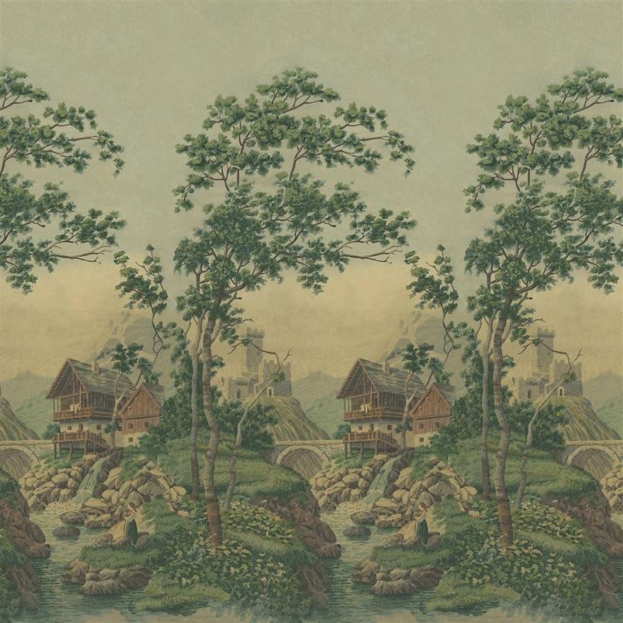 Castle Scene 1 Forest Tapet — Designers Guild
