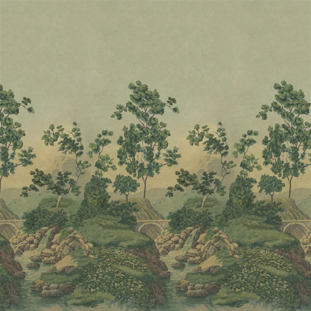 Castle Scene 2 Forest 01 — Designers Guild tapet