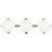 Polished Nickel With White Glass