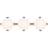 Soft Brass With White Glass